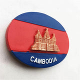 Flag Phnom Penh Cambodia Fridge Magnet 3D Resin