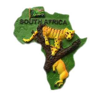 Lion South Africa Fridge Magnet 3D Resin