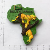 Lion South Africa Fridge Magnet 3D Resin