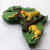 Lion South Africa Fridge Magnet 3D Resin