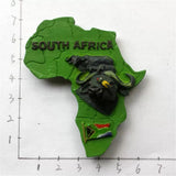 Bison South Africa Fridge Magnet 3D Resin