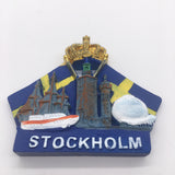 Stockholm Sweden Fridge Magnet 3D Resin