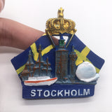 Stockholm Sweden Fridge Magnet 3D Resin