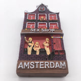 Amsterdam Sexy Shop Holland Netherlands Fridge Magnet 3D Resin