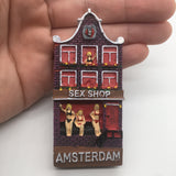 Amsterdam Sexy Shop Holland Netherlands Fridge Magnet 3D Resin