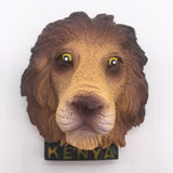 Lion Kenya Magnet 3D Resin