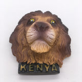 Lion Kenya Magnet 3D Resin