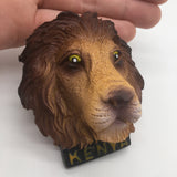 Lion Kenya Magnet 3D Resin