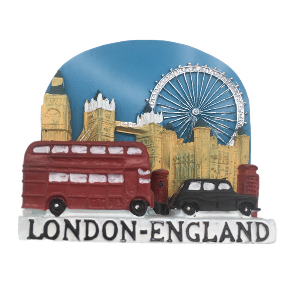 London England UK Fridge Magnet 3D Resin