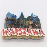 Warsaw Poland Fridge Magnet 3D Resin