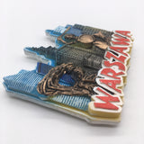 Warsaw Poland Fridge Magnet 3D Resin