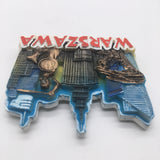 Warsaw Poland Fridge Magnet 3D Resin