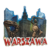 Warsaw Poland Fridge Magnet 3D Resin