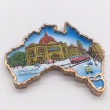 Melbourne Australia Fridge Magnet 3D Resin