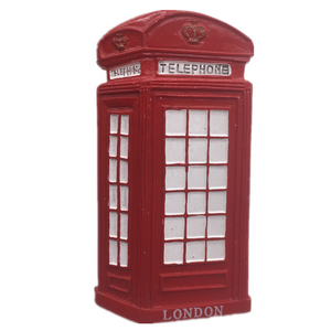 Telephone Box London England UK Fridge Magnet 3D Resin