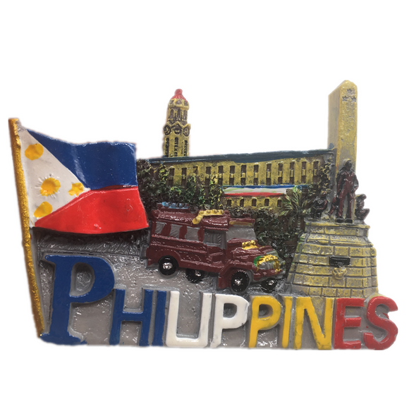 Philippines Fridge Magnet 3D Resin