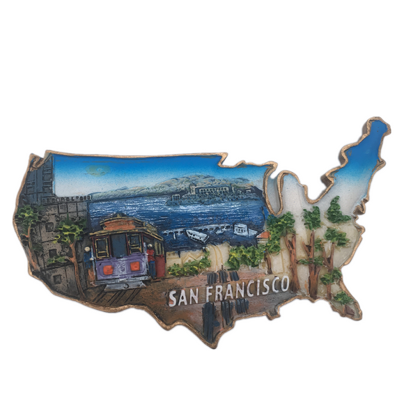 San Francisco USA America Fridge Magnet 3D Resin