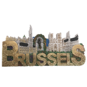 Brussels Belgium Fridge Magnet 3D Resin