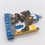 Santorini Greece Fridge Magnet 3D Resin