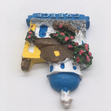 Santorini Greece Fridge Magnet 3D Resin