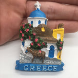 Santorini Greece Fridge Magnet 3D Resin