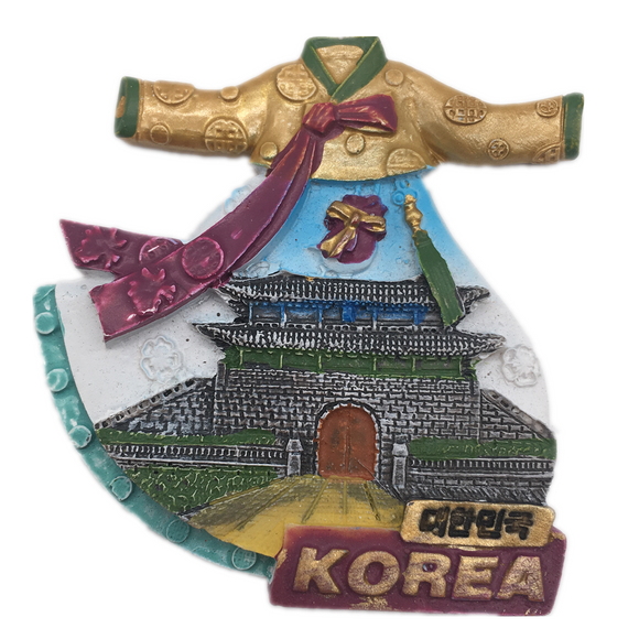 South Korea Fridge Magnet 3D Resin