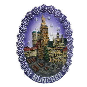 Munich Germany Fridge Magnet 3D Resin