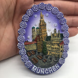 Munich Germany Fridge Magnet 3D Resin