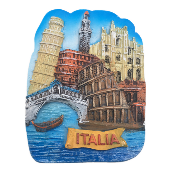 Venice Pisa Rome Italy Fridge Magnet 3D Resin