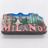 Milan Italy Fridge Magnet 3D Resin