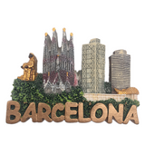 Barcelona Spain Fridge Magnet 3D Resin