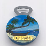 Panama Fridge Magnet Bottle Opener 3D Resin