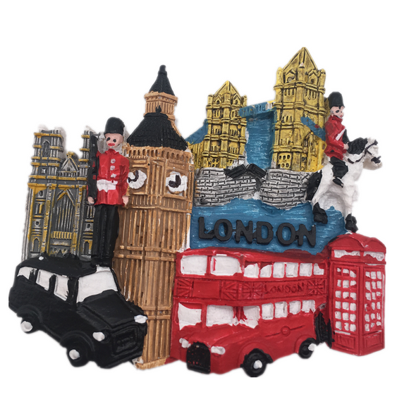 London England UK Fridge Magnet 3D Resin