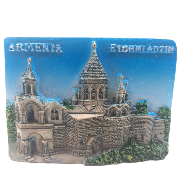 Vagarshapat Cathedral Armenia Fridge Magnet 3D Resin