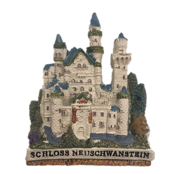 New Swan Stone Castle Bavaria Germany Fridge Magnet 3D Resin