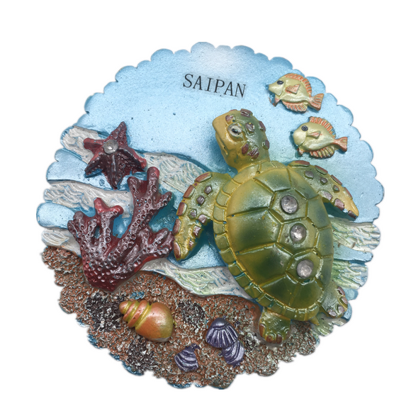 Saipan USA America Fridge Magnet 3D Resin