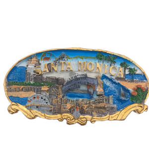 Santa Monica USA America Fridge Magnet 3D Resin