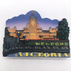 Victoria Canada Fridge Magnet 3D Resin