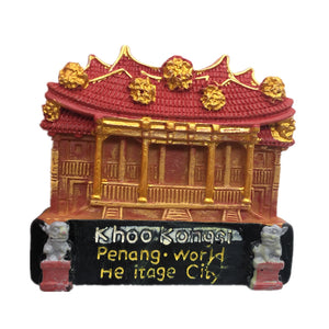 Khoo Kongsi Penang Malaysia Fridge Magnet 3D Resin