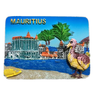 Mauritius Fridge Magnet 3D Resin