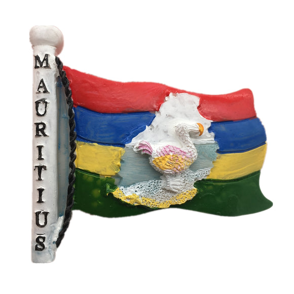 Flag Mauritius Fridge Magnet 3D Resin