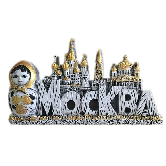 Moscow Russia Fridge Magnet 3D Resin