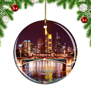 Germany Main Frankfurt Christmas Ornament