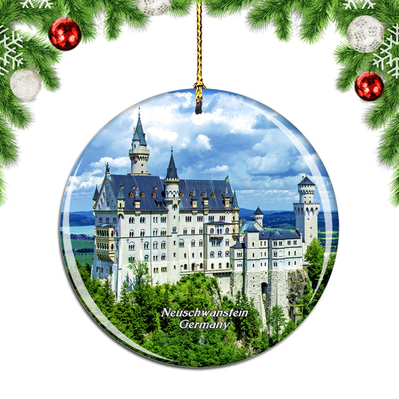 Germany Neuschwanstein Christmas Ornament