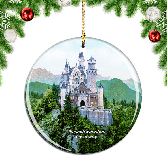 Germany Neuschwanstein Christmas Ornament