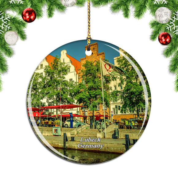 Germany Old Town Lubeck Christmas Ornament