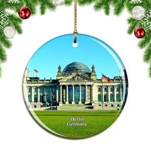 Germany Reichstag Building Berlin Christmas Ornament