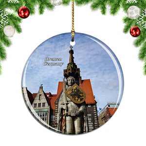 Germany Roland Statue Bremen Christmas Ornament