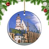 Germany St. Nicholas Church Leipzig Christmas Ornament