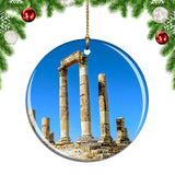 Amman Citadel Jordan Christmas Ornament